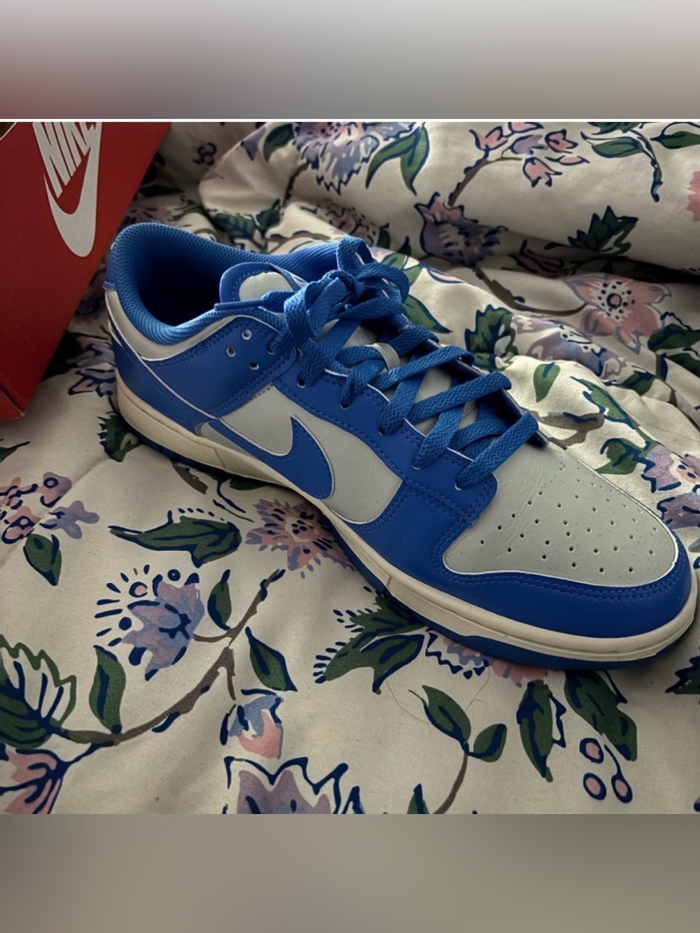 Nike Men’s Low-Top Sneakers — Blue/White